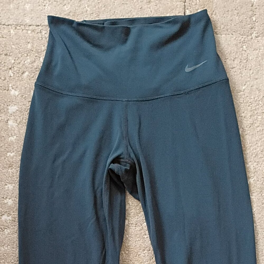 Nike Zenvy Leggings  Deep Jungle/Black - Picture 3 of 4
